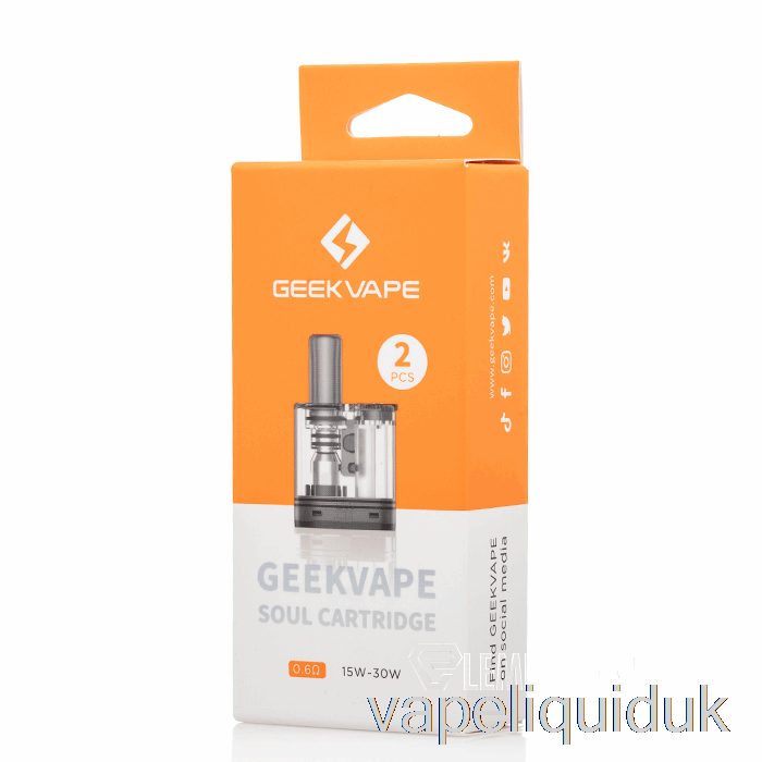 Geek Vape Soul Replacement Pods 0.6ohm Pods Vape Juice